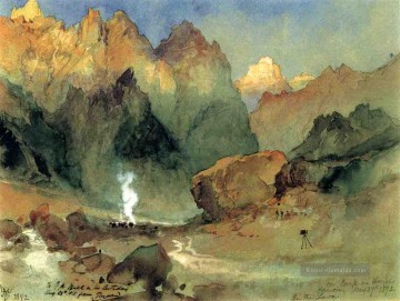 Berg Werke - im Lava Beds Landschaft Thomas Moran Berge